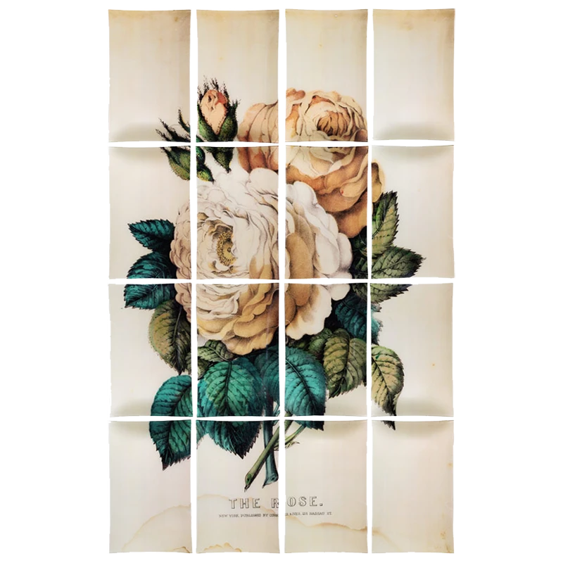 John Derian Rose (16 Pieces) Decoupage 3 John Derian Rose (16 Pieces) Decoupage