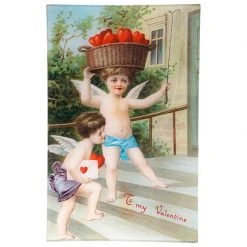 John Derian Rectangular Trays Basket Of Hearts - FINAL SALE