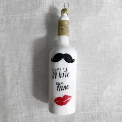 White Wine Bottle Ornament