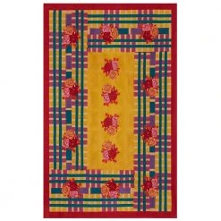 Dining & Tabletop Lisa Corti Panel In Ankara Mustard Cotton Muslin 180 X 270cm