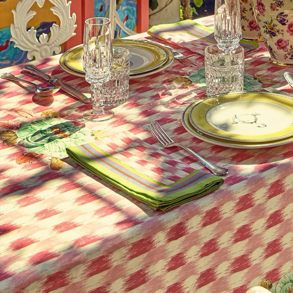 Dining & Tabletop Lisa Corti Panel In Veranda Magenta Pink 140 X 240cm 5 Dining & Tabletop Lisa Corti Panel In Veranda Magenta Pink 140 X 240cm