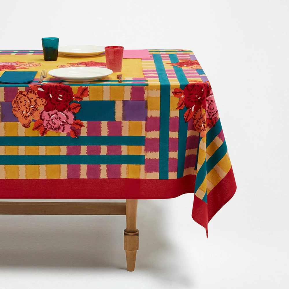 Lisa Corti Panel In Ankara Mustard Cotton Muslin 220 X 220cm Dining & Tabletop 4 Lisa Corti Panel In Ankara Mustard Cotton Muslin 220 X 220cm Dining & Tabletop