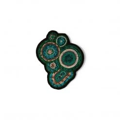 Macon & Lesquoy Pins, Barettes And Iron-On Patches Slice Of Malachite Pin