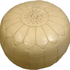John Derian Company Inc Moroccan Poufs - Cream