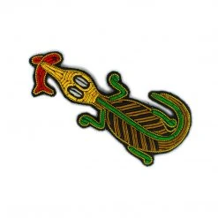 Macon & Lesquoy Fishing Crocodile Pin Pins, Barettes And Iron-On Patches