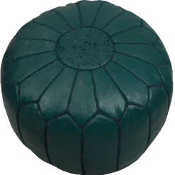 John Derian Company Inc Moroccan Poufs - Dark Green