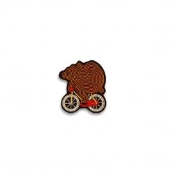 Macon & Lesquoy Pins, Barettes And Iron-On Patches Hurried Bear