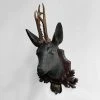 Vintage Vintage & Antiques Antique Black Forest Carved Black Deer Head