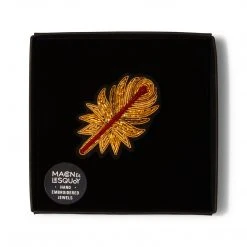 Macon & Lesquoy Pins, Barettes And Iron-On Patches Phoenix Feather Pin 7 Macon & Lesquoy Pins, Barettes And Iron-On Patches Phoenix Feather Pin