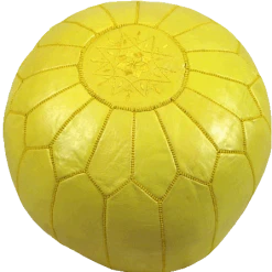 John Derian Company Inc Furniture & Lighting Moroccan Poufs - Sunshine