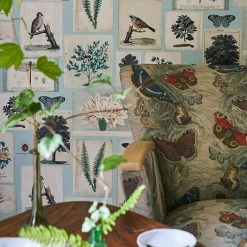 Designers Guild Fabrics Butterfly Thistle Linen