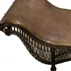 Vintage Antique Wicker Chaise Vintage & Antiques