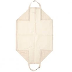 Puebco Waxed Cotton Firewood Carrier In Off White Art & Objects